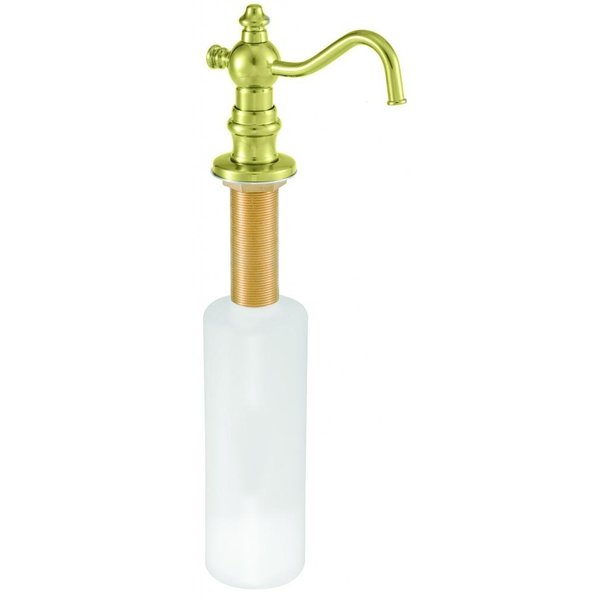 Westbrass Victorian Soap/Lotion Dispenser in Polished Brass D2176-01